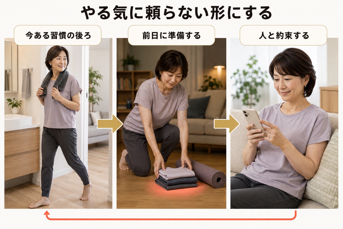 筋トレ 続かない｜やる気に頼らない仕組み
