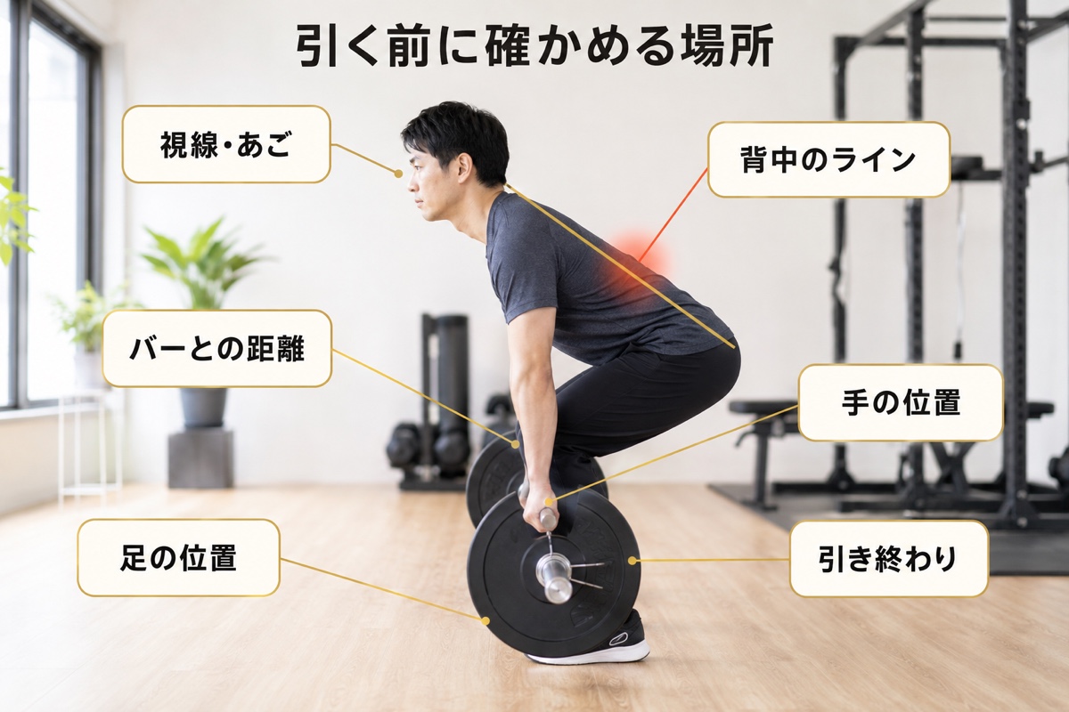 デッドリフト｜フォームの確認点