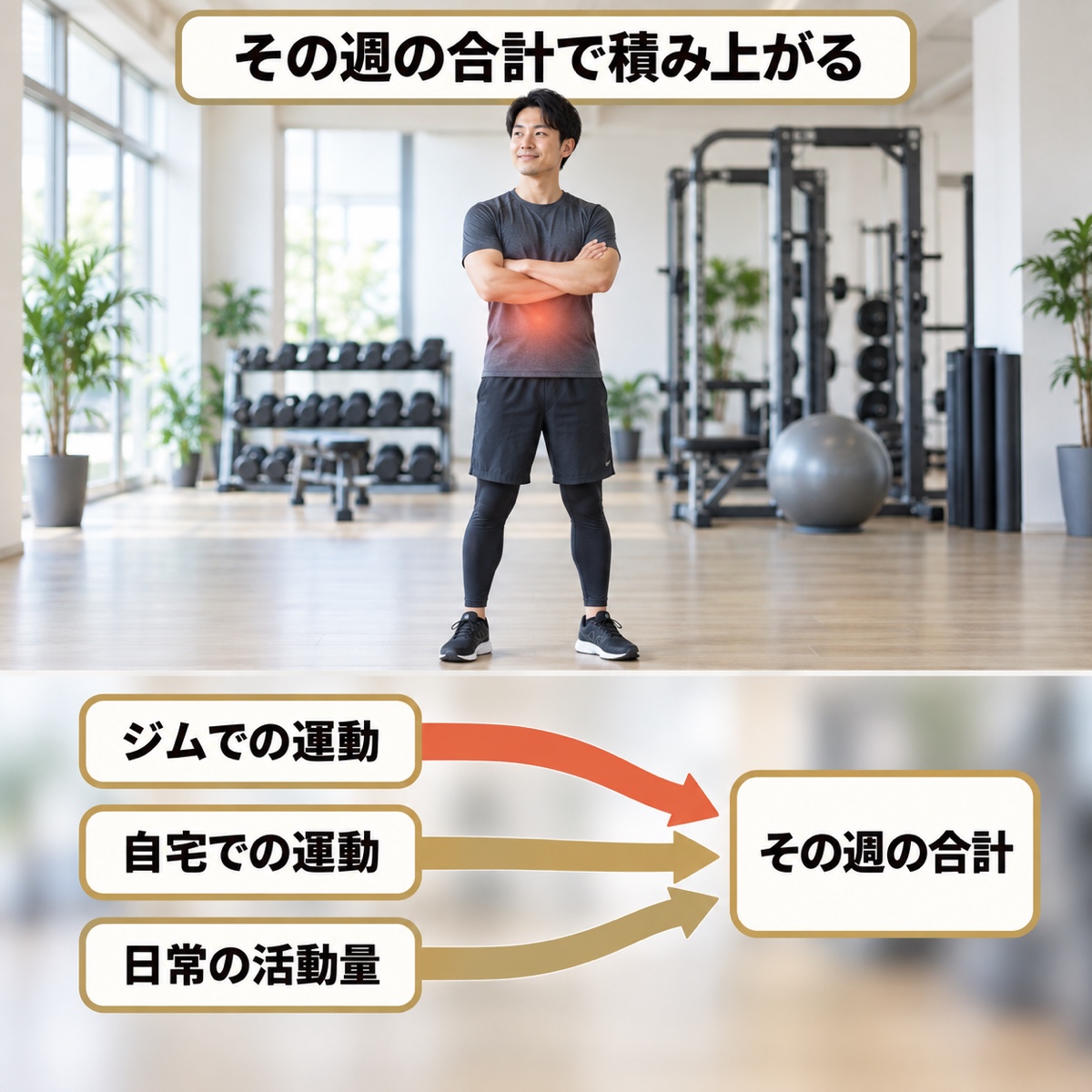 ジム 週一｜メカニズム｜その週の刺激をどこで作るか