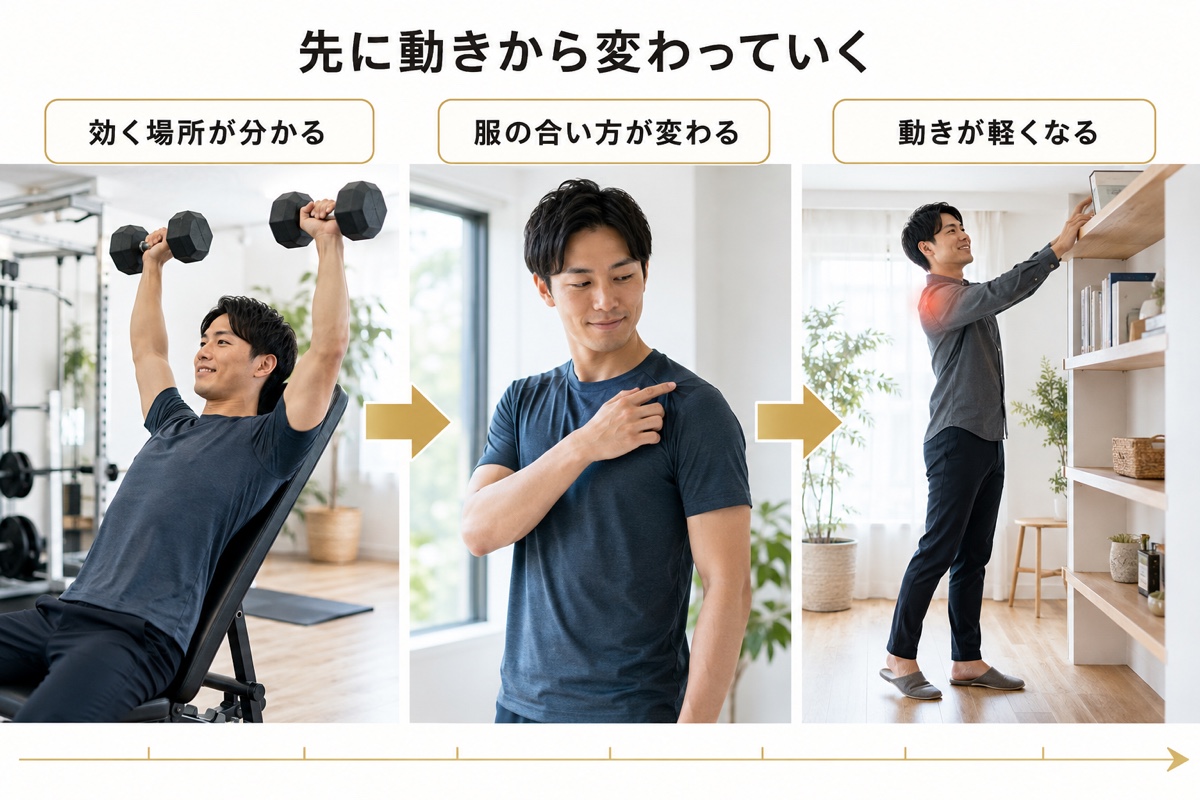 インクラインベンチプレス｜変化を感じてくる時期