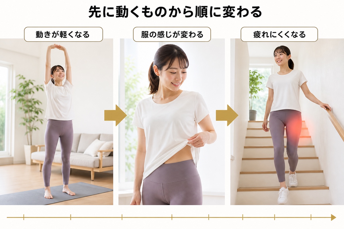 パーソナルジム 週1｜変化が見えてくる時期