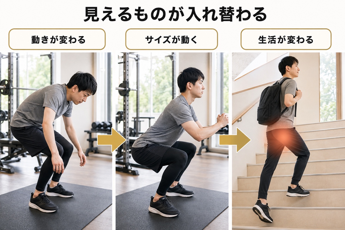 パーソナルジム 効果｜時間軸｜1か月・3か月・6か月