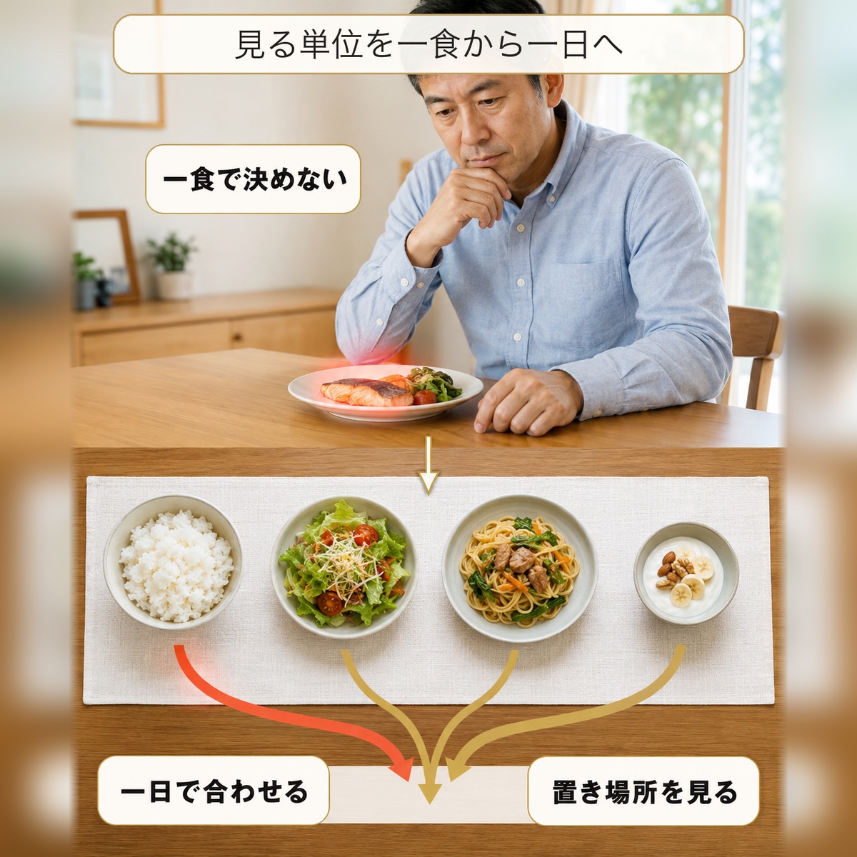 筋トレ タンパク質｜メカニズム｜見る単位を一日へ広げる