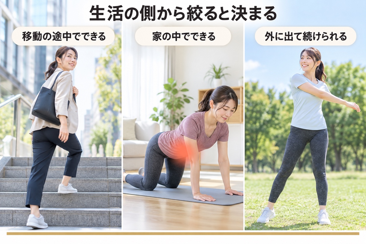 痩せるスポーツ｜生活に合う種目の選び方