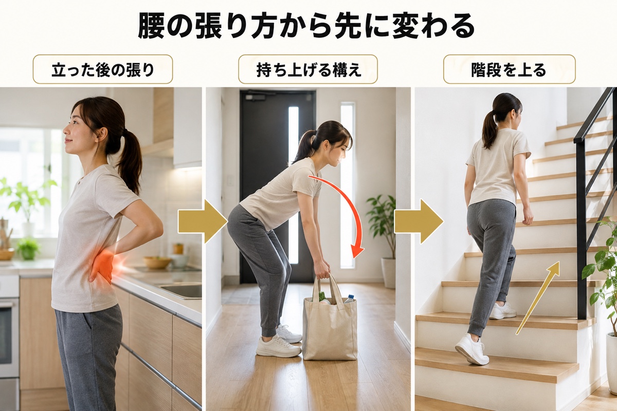 反り腰 改善｜経過｜張り方から先に変わる