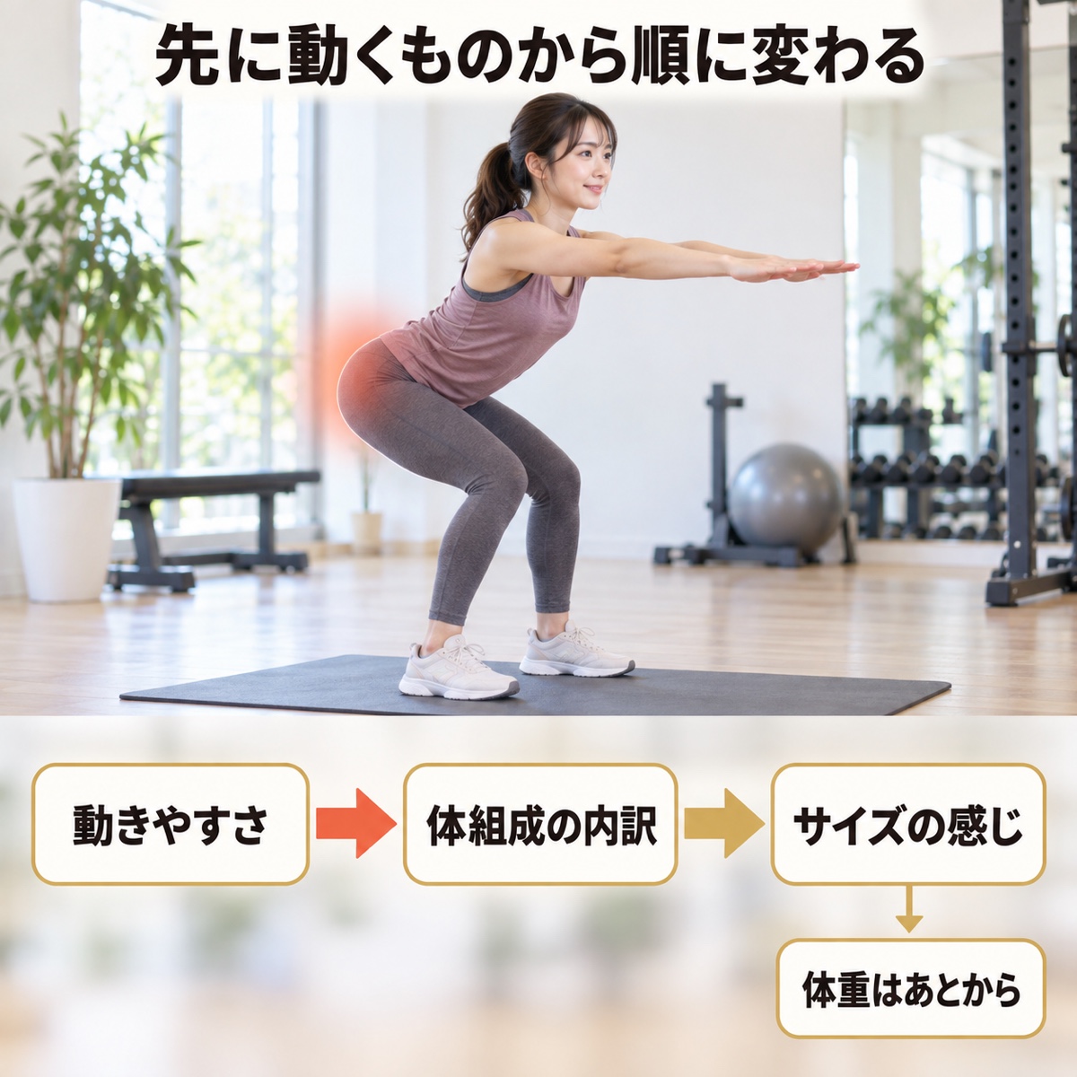 ジム 痩せない｜メカニズム｜体重より先に動くもの