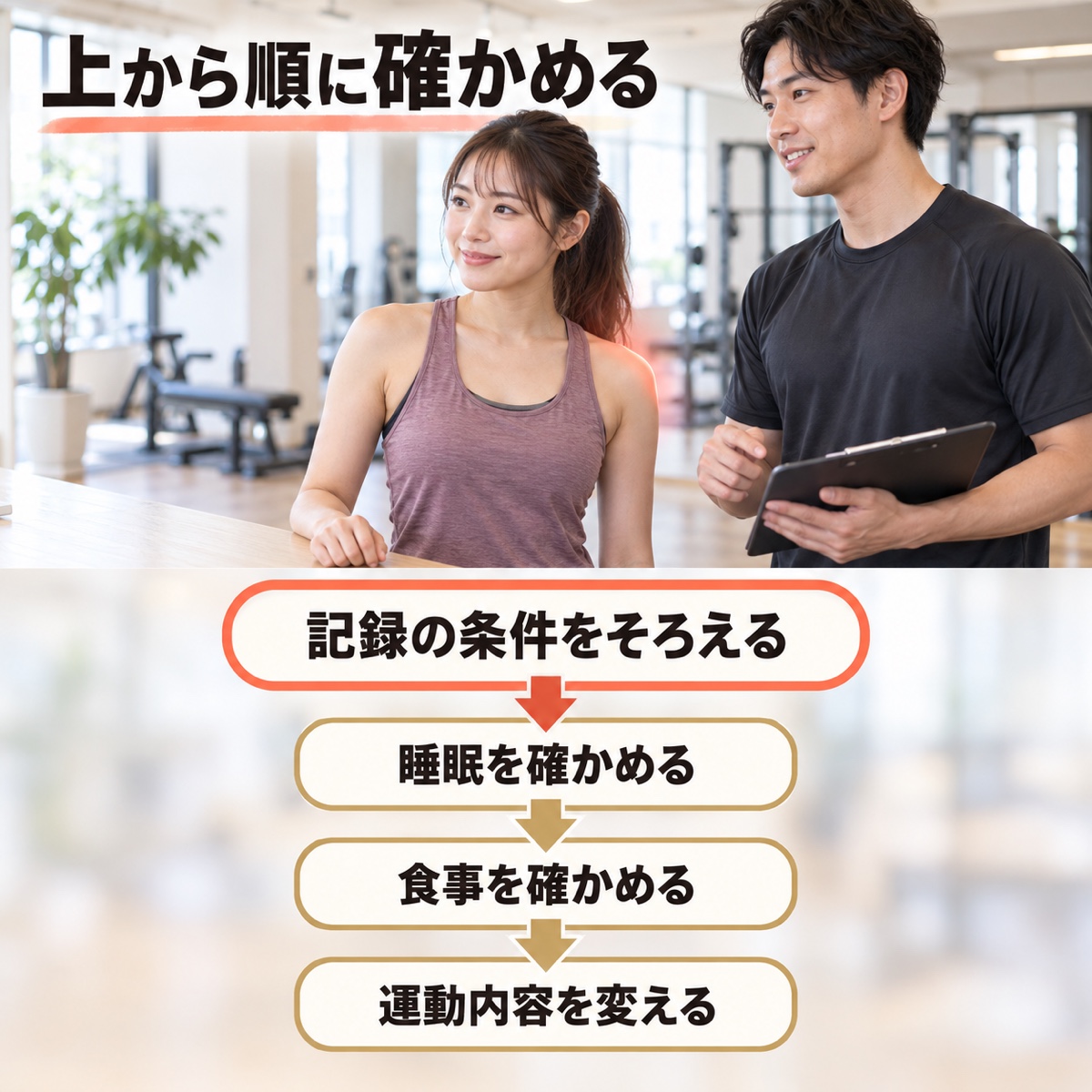 ジム 痩せない｜見直す順番