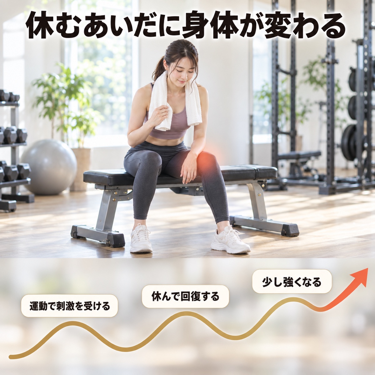 週一ジム 効果｜メカニズム｜刺激と回復の波が積み上がる