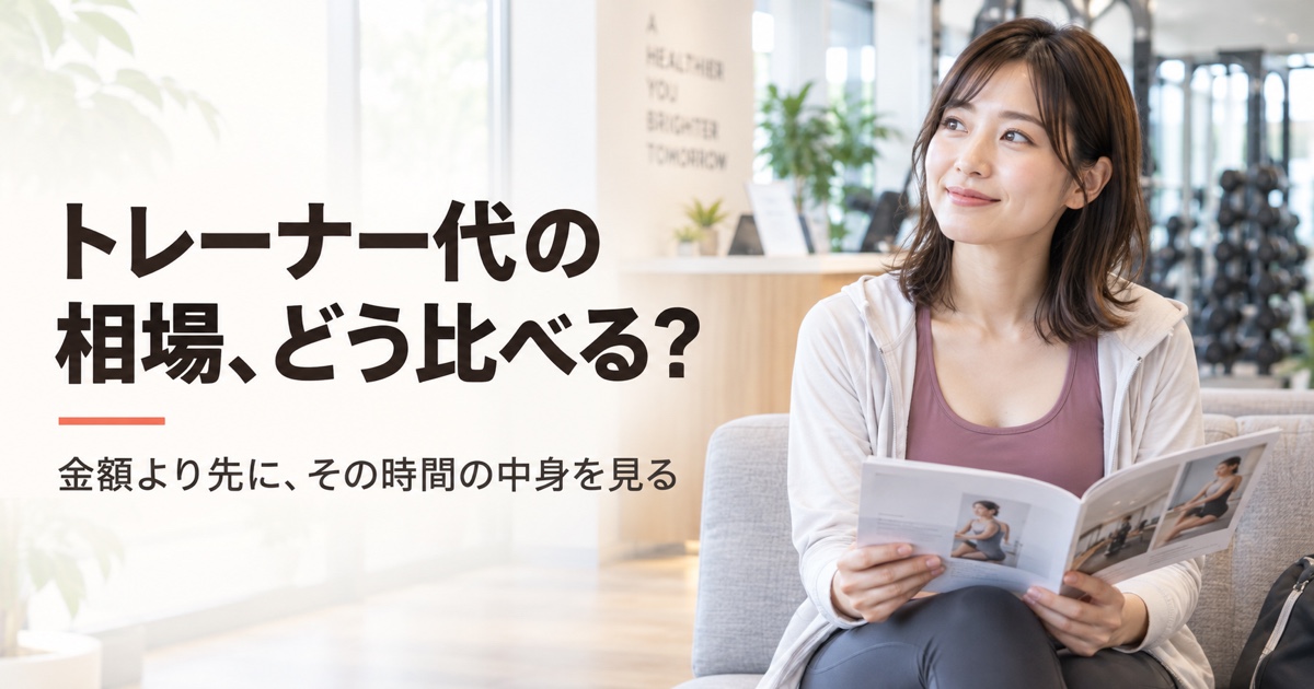 パーソナルトレーナー 1時間 相場|FV