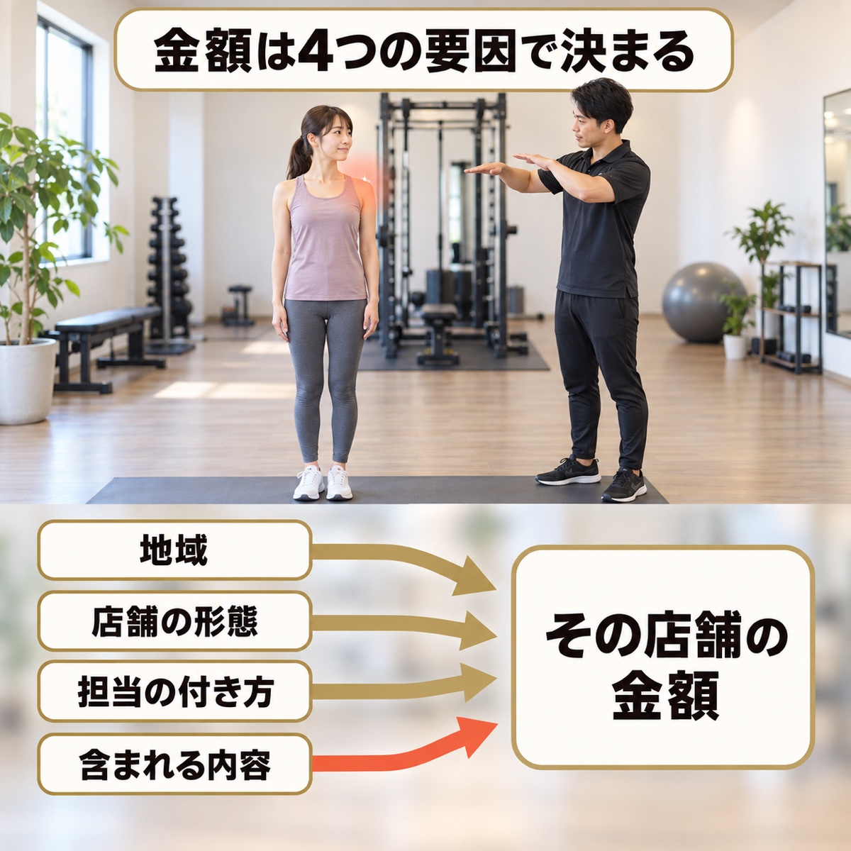 パーソナルトレーナー 1時間 相場｜メカニズム｜金額を動かす4つの要因