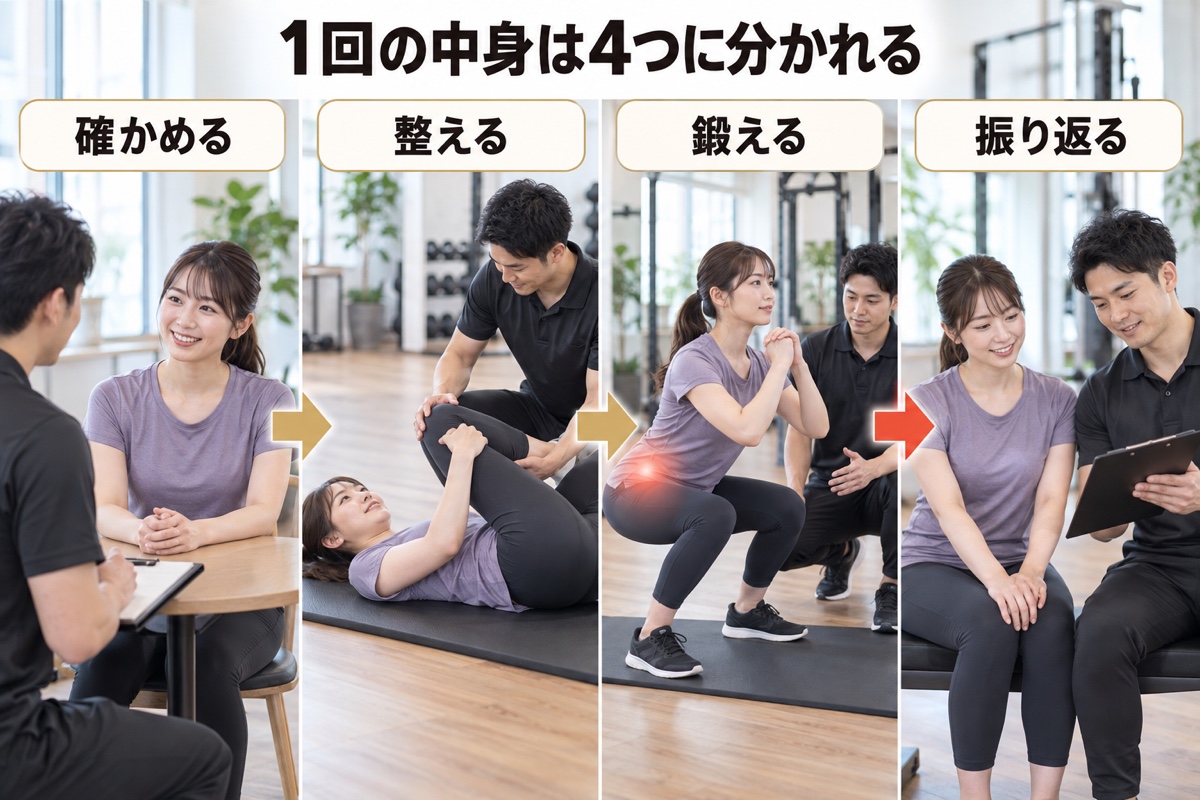 パーソナルトレーナー 1時間 相場｜セッションの中身