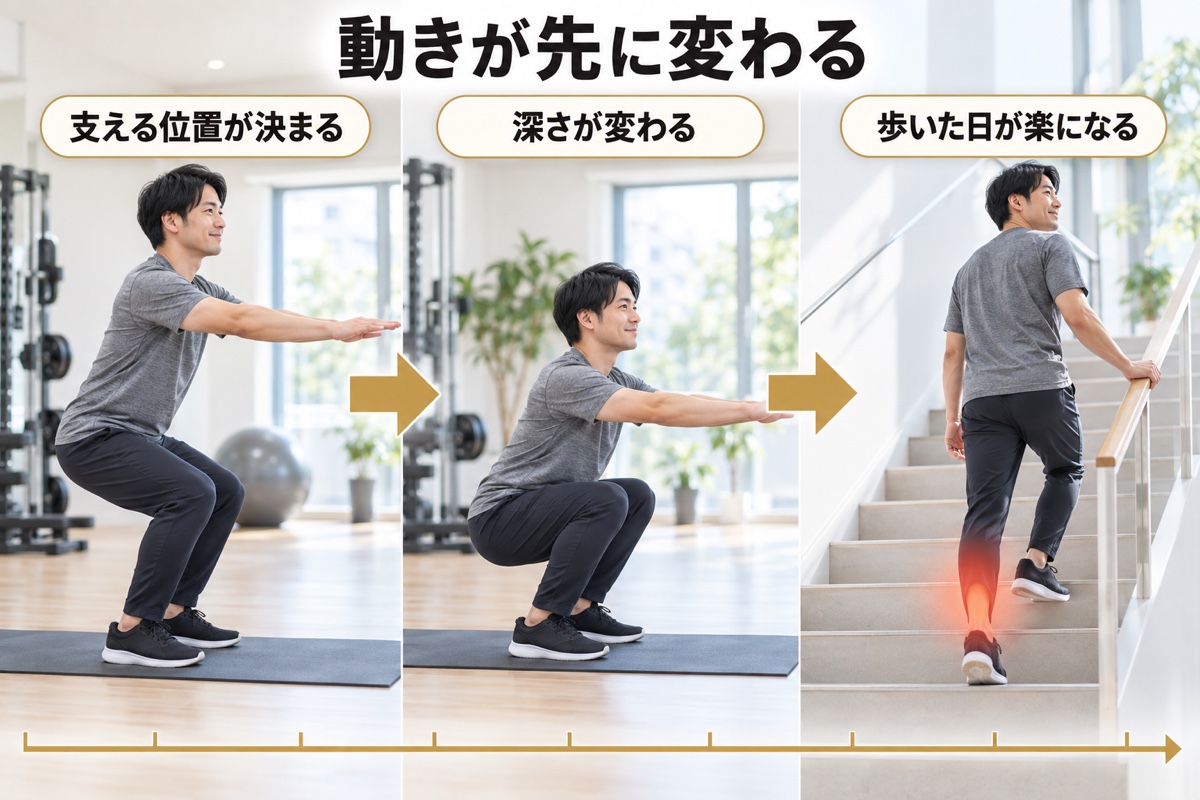 スクワット ふくらはぎ｜変化を感じてくる時期