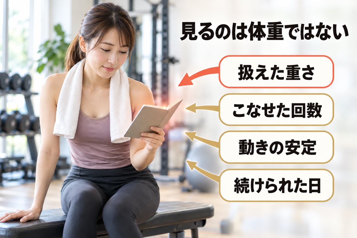 筋トレ 2ヶ月｜記録で何を見るか